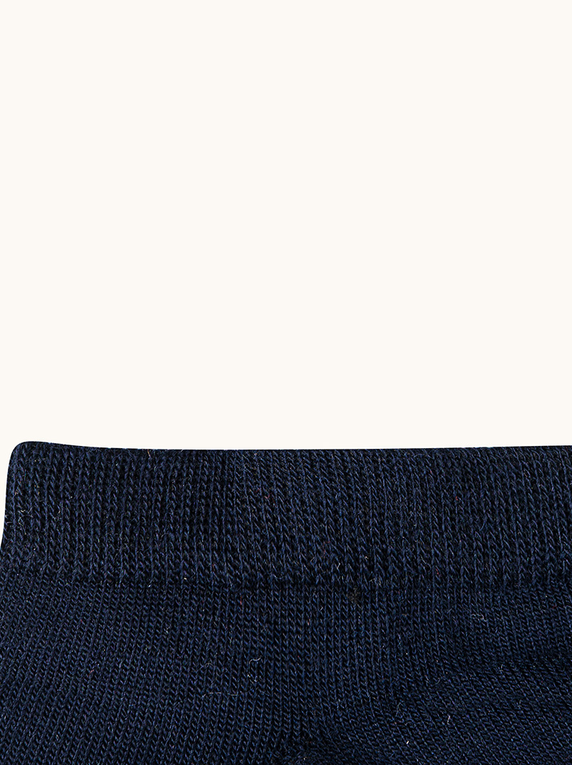 Klasyczne stopki  z wełny merino granatowe - MERINO WOOL LOW-CUT  zdjęcie 3