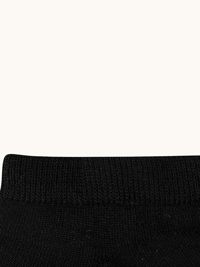 Klasyczne stopki  z wełny merino czarne - MERINO WOOL LOW-CUT  zdjęcie 3