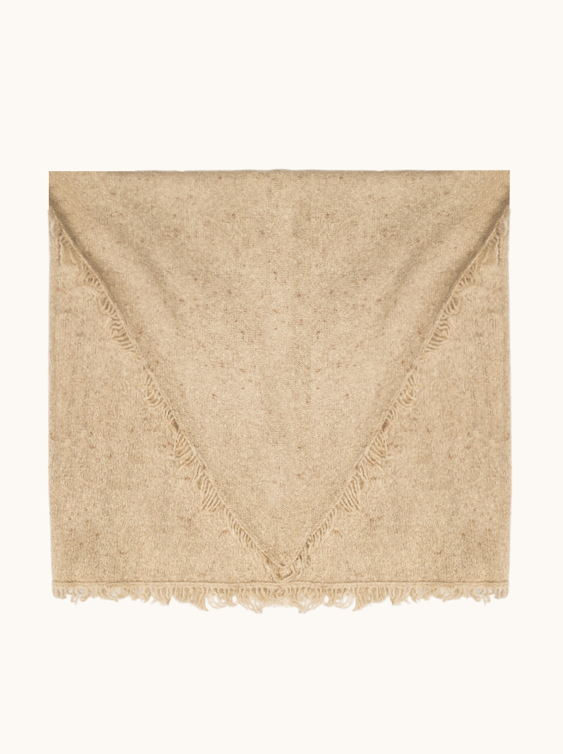 Chusta wełniana z frędzlami BEATRICE PREMIUM  zdjęcie 3