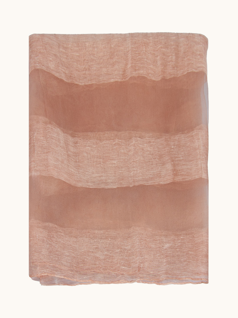 Szal wieczorowy pudrowy róż z modalu 85 cm x 200 cm PREMIUM zdjęcie 4