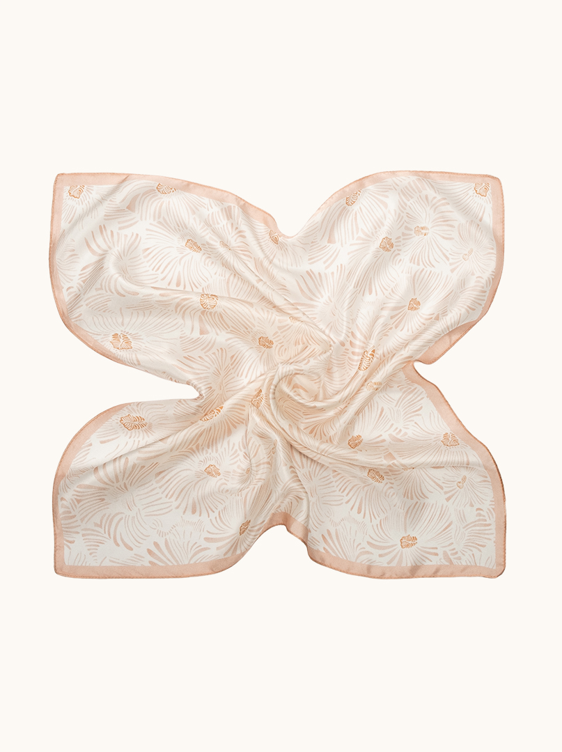 Mała apaszka jedwabna AURORA 53x53 cm PREMIUM zdjęcie 4