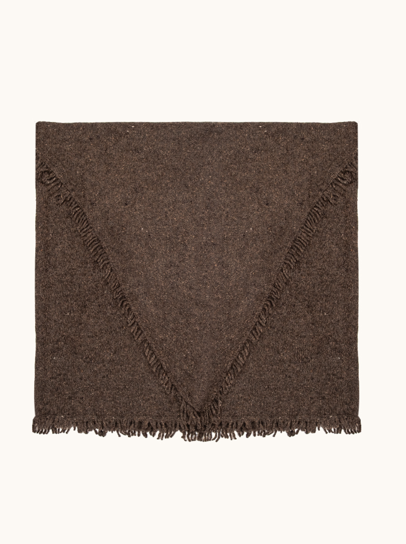 Chusta wełniana z frędzlami BRUNA PREMIUM  zdjęcie 3