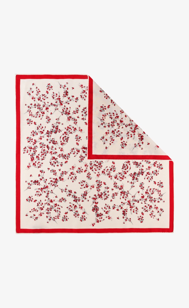 Apaszka wełna z jedwabiem ROSALIA 65x65 cm PREMIUM zdjęcie 2