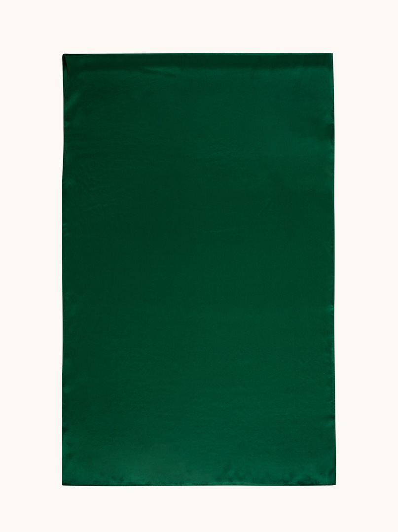 Szal jedwabny gładki zielony  55x175 cm zdjęcie 2