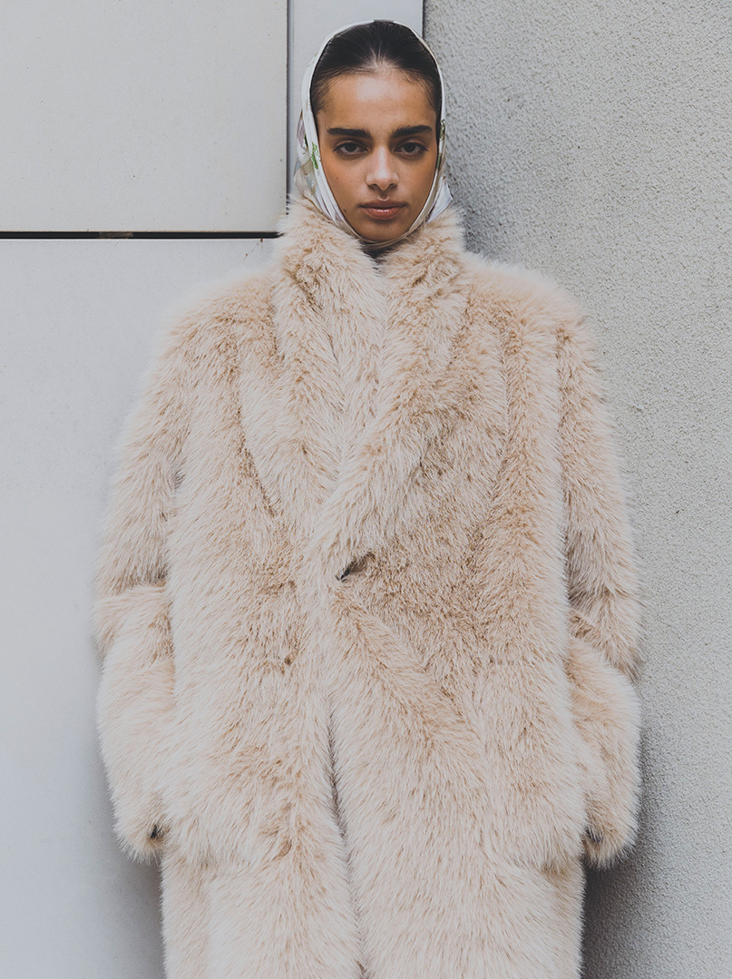 Apaszka jedwabna FIORE DI NEBBIA 70x70 cm PREMIUM zdjęcie 2