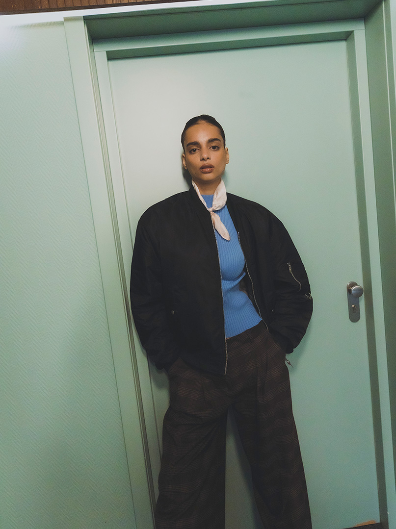 Mała apaszka jedwabna AURORA 53x53 cm PREMIUM zdjęcie 1