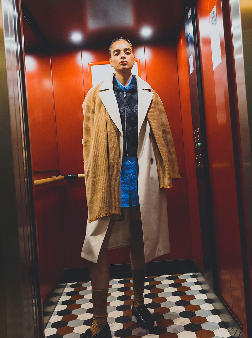 Szal wełniany AVENA wełna 100% PREMIUM zdjęcie 2