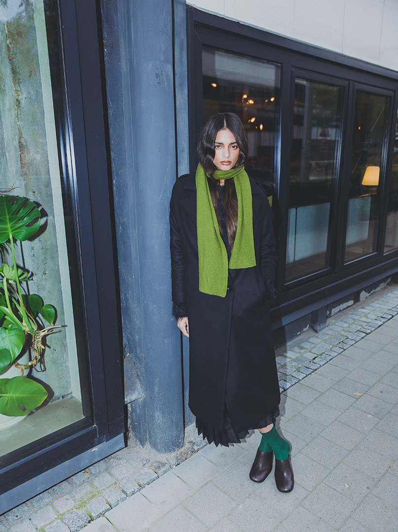 Szal wełniany ARDEA wełna 100% 35x190 cm PREMIUM zdjęcie 1