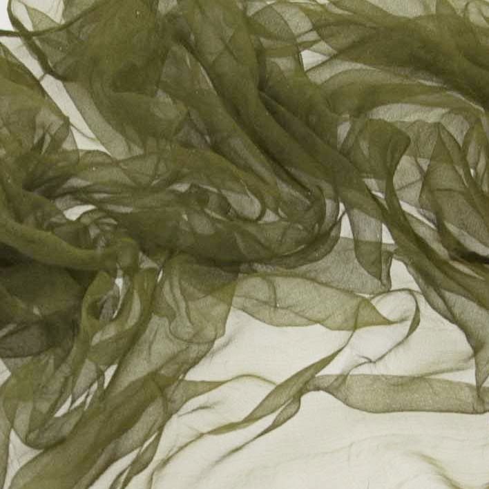 Lekki szal zielony z połyskującymi drobinkami - Allora zdjęcie 3
