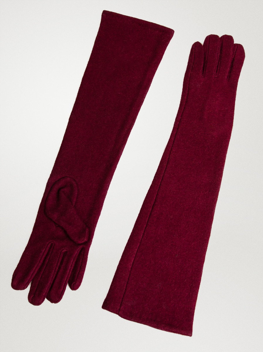 Długie rękawiczki z wełną - Allora zdjęcie 1