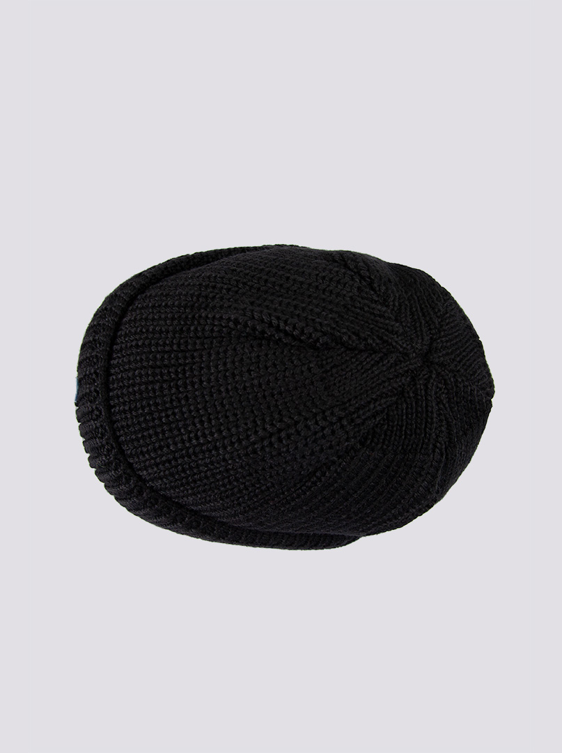 Ciepła czarna czapka dokerka Hammaburg zdjęcie 4