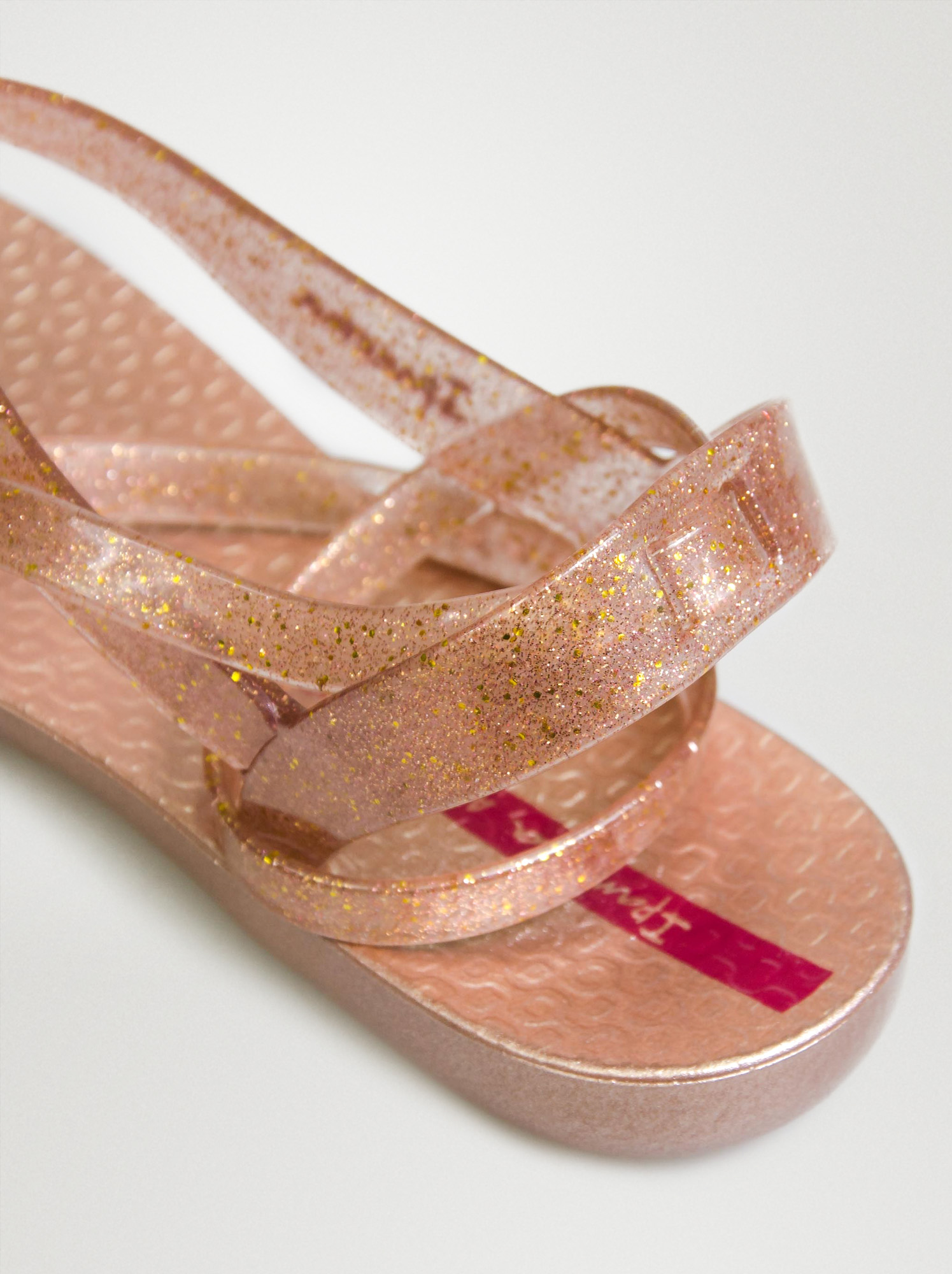 Sandały Ipanema  Renova różowe z brokatem - Ipanema zdjęcie 4