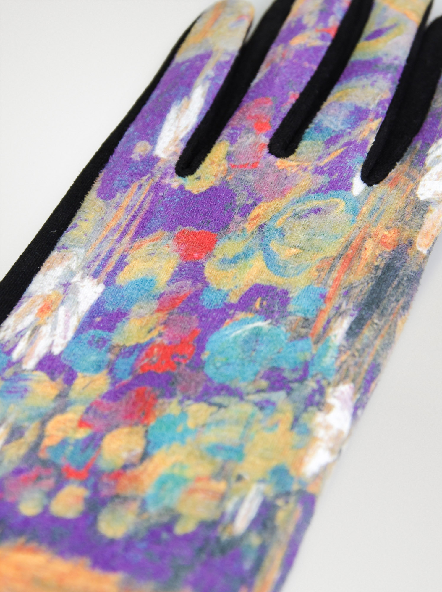Rękawiczki z printem malarskim - Allora zdjęcie 4
