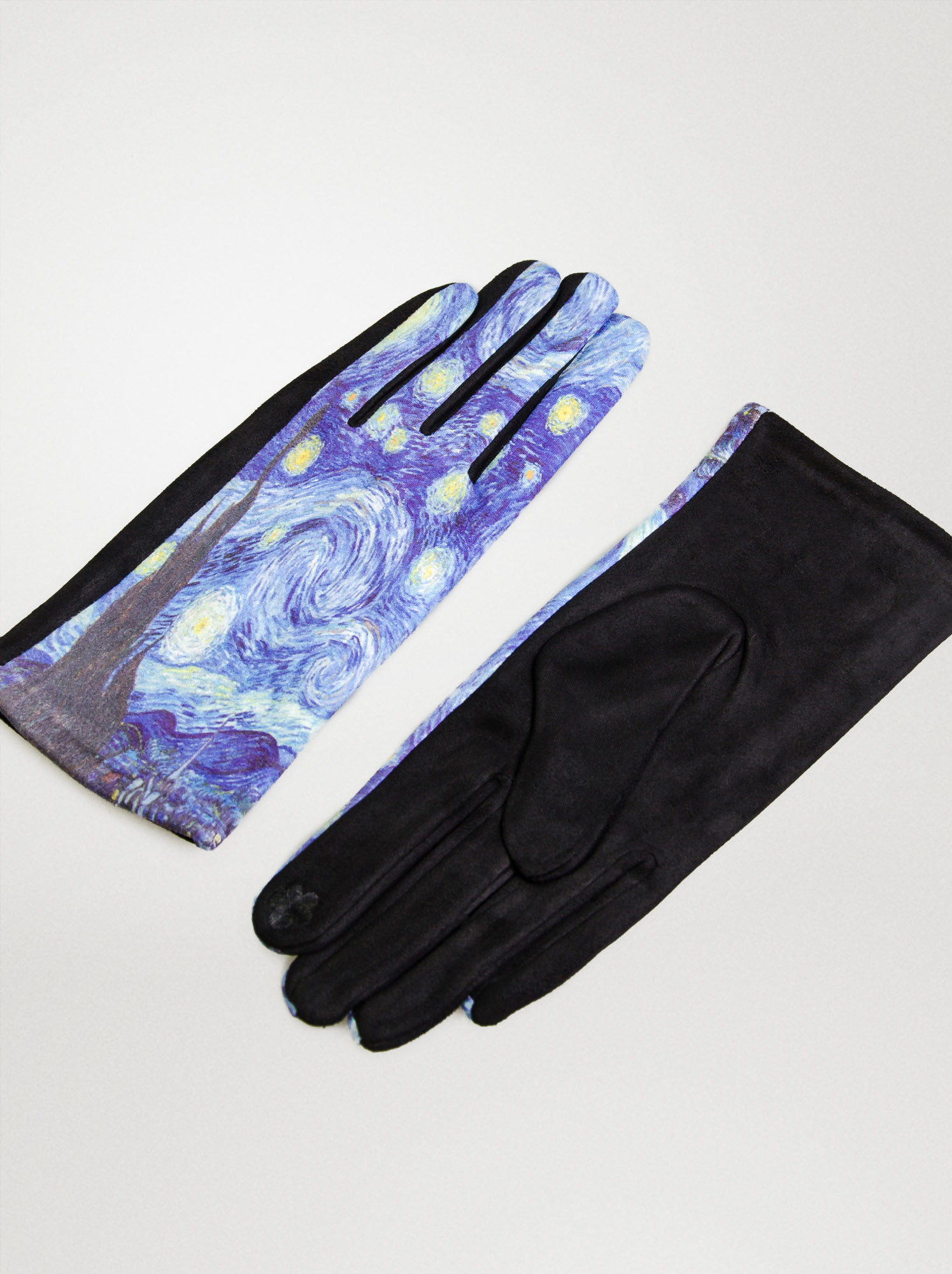 Rękawiczki z printem malarskim (21RE002) zdjęcie 2