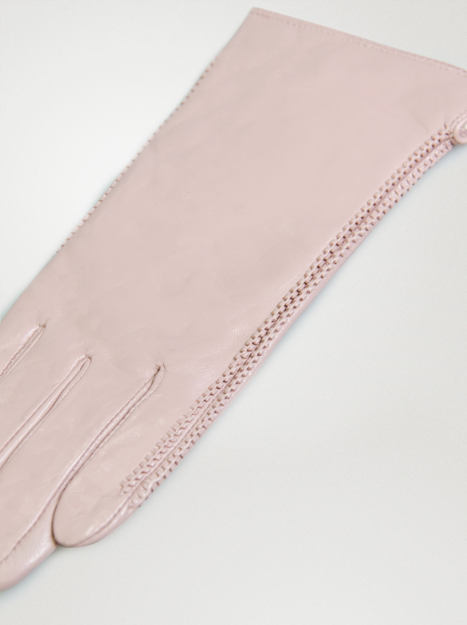 Rękawiczki skórzane w kolorze łososiowym - Allora zdjęcie 3