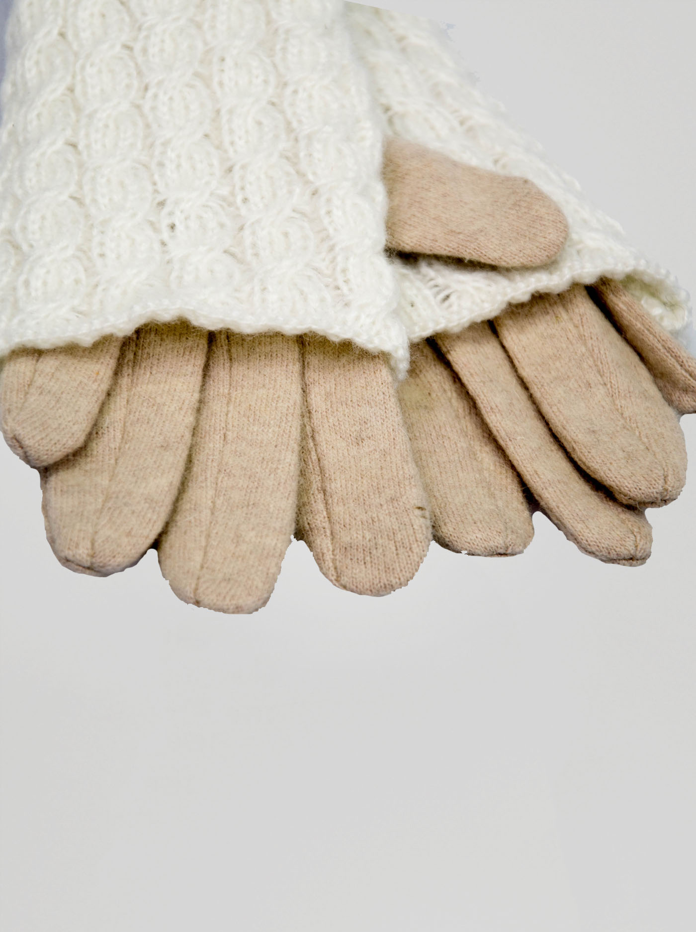 Rękawiczki wełniane z ocieplaczem zdjęcie 2