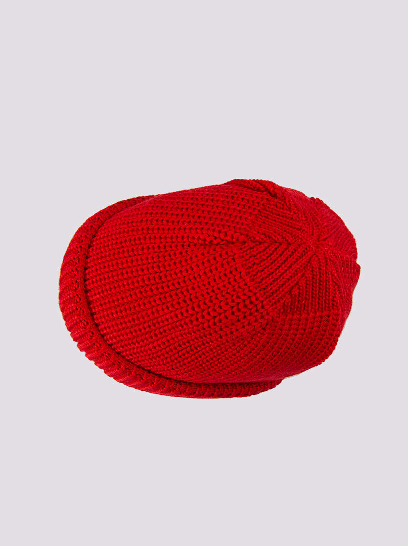 Ciepła czerwona czapka dokerka Hammaburg zdjęcie 4