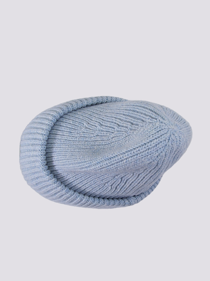 Ciepła wełniana błękitna czapka Stetson zdjęcie 4