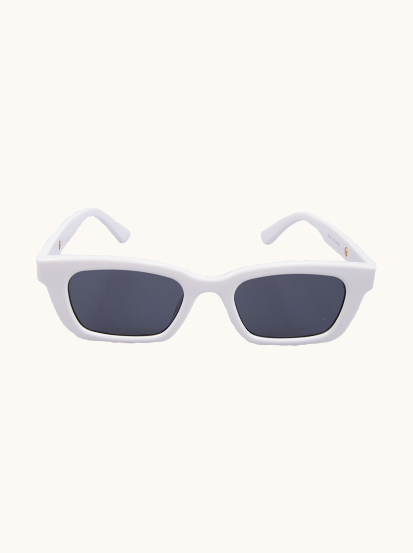 Prostokątne okulary przeciwsłoneczne Bodrum White zdjęcie 1