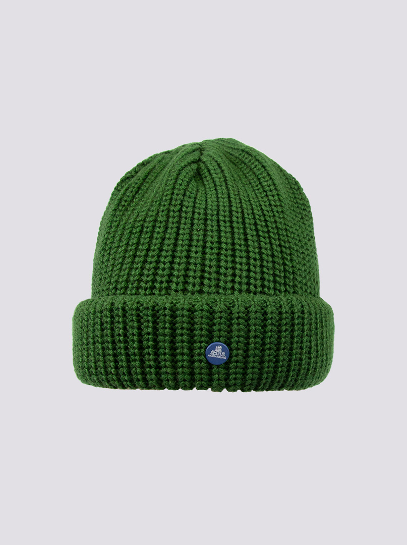 Ciepła zielona czapka dokerka Hammaburg zdjęcie 1