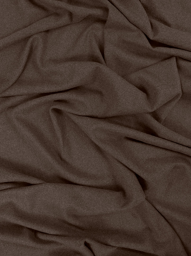 Ciepły szal  w kolorze brązowym PREMIUM zdjęcie 4