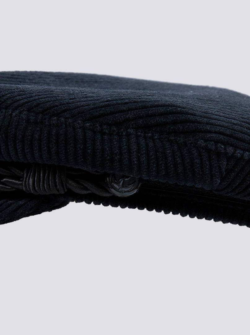 Kaszkiet sztruksowy czarny czapka Stetson L zdjęcie 3