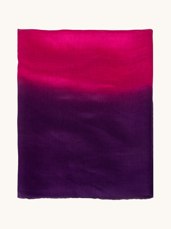 Purple and raspberry shaded evening shawl 80 cm x 190 cm