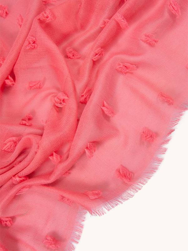 Lightweight viscose shawl pink 90 cm x 170 cm