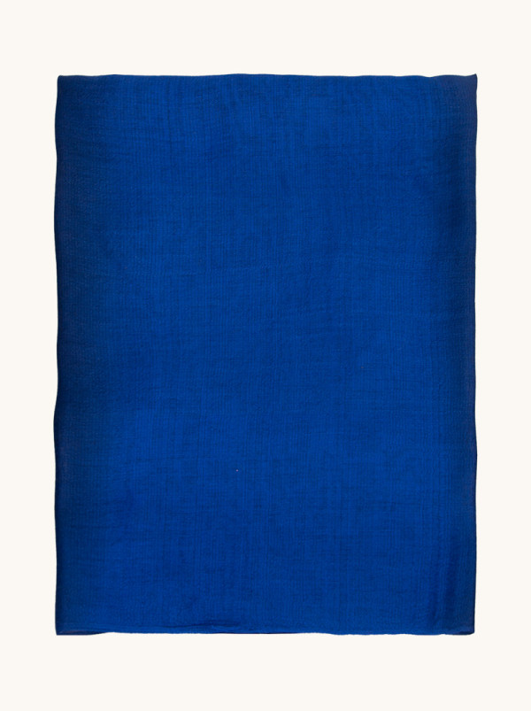 Szal wieczorowy cieniowany granatowy 80 cm x 190 cm