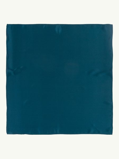 Apaszka jedwabna gładka w kolorze głębokiego szmaragdu 53x53 cm