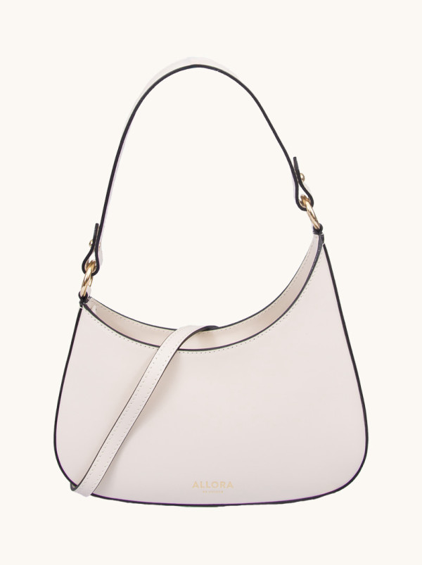 Skórzana torebka damska BIANCA typu shoulder bag  PREMIUM
