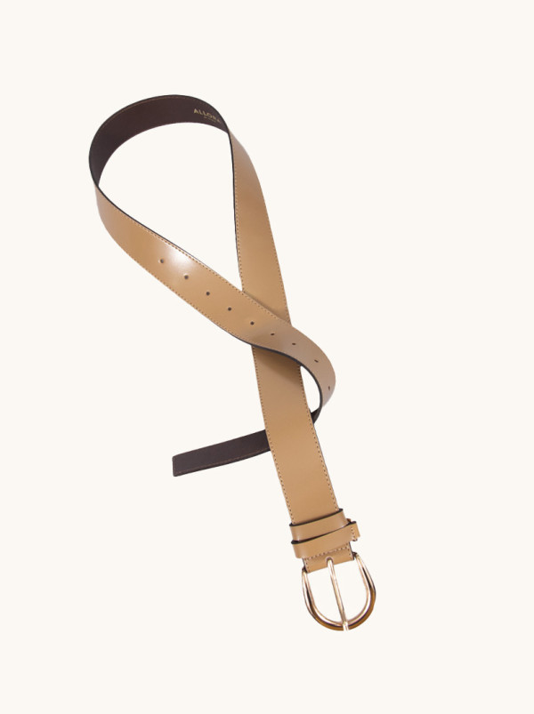 Pasek  w kolorze ciepłego karmelowego beżu Allora be unique