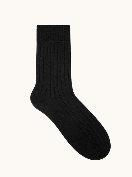 Warm women's wool socks made of burgundy merino wool with stripes