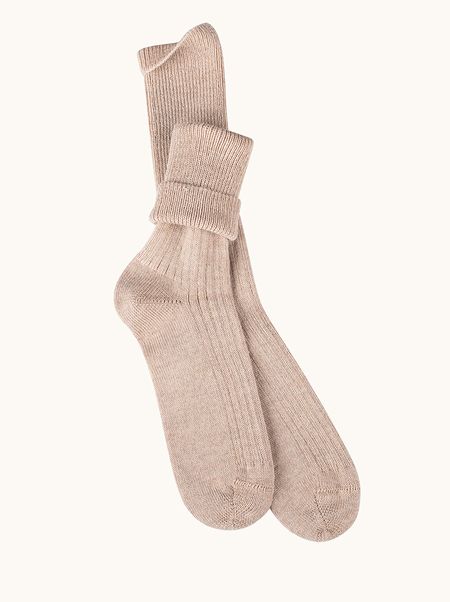 Women's merino wool socks – warm, non-binding, ribbed