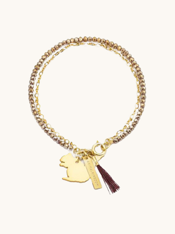 Bransoletka złocona Wild fall animal kingdom