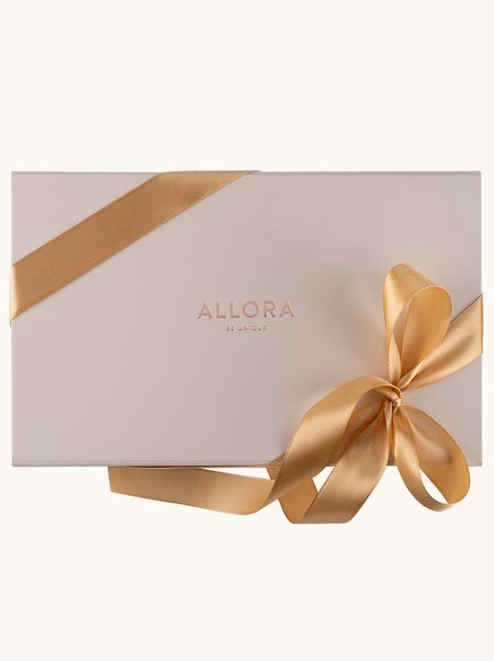 Pakowanie na prezent Allora eleganckie pudełko prezentowe z satynową wstążką