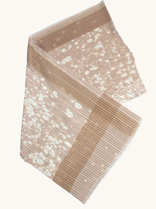 Szal beżowy lekki 85cm x 190cm