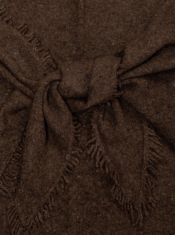 Chusta wełniana z frędzlami BRUNA PREMIUM 