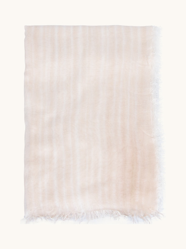 Szal 100% wiskoza w kolorze delikatnego beżu 100cm x 200cm