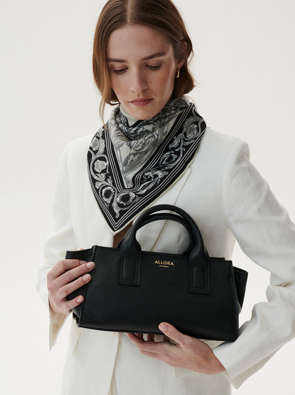 Skórzana torba czarna MIA typu tote PREMIUM