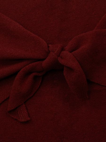 Chusta wełniana bordowa DALIA 130x130x170 cm PREMIUM