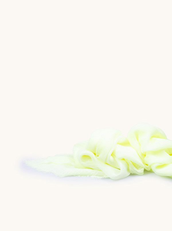 Lightweight viscose shawl neon yellow 100 cm x 195 cm