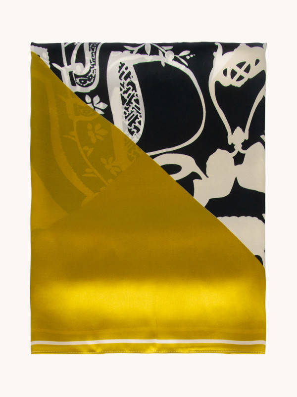 Szal z jedwabiu w złotym odcieniu  55 cm x 170 cm