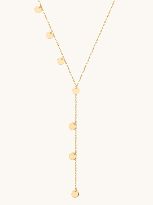 Naszyjnik LARIAT COINS GOLD