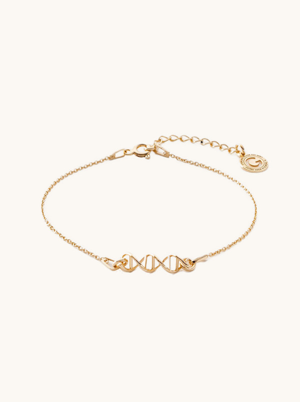 Srebrna bransoletka GIORRE, z motywem DNA, SREBRO 925