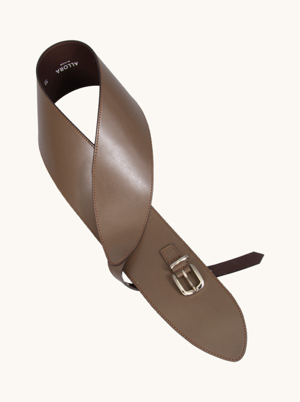 Pasek  w kolorze ciepłego brązu Allora be unique