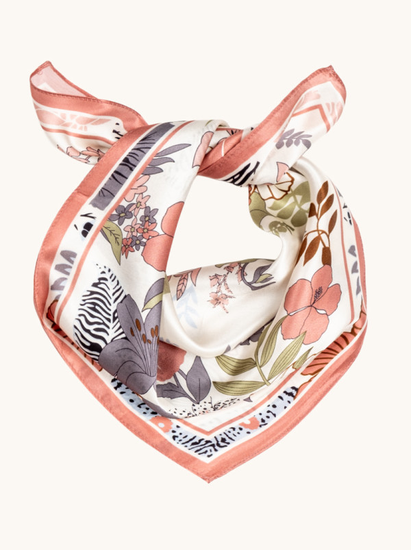 Apaszka jedwabna FIORA 53x53 cm PREMIUM