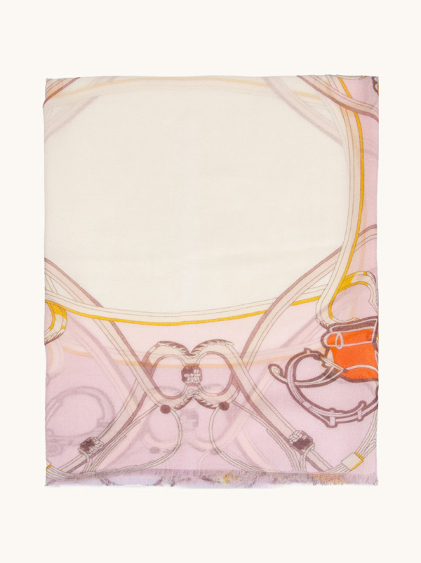 Exclusive cashmere shawl with patterns 70 cm x 200 cm PREMIUM