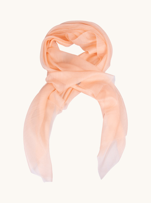 Peach colored formal scarf 80cm x 200cm