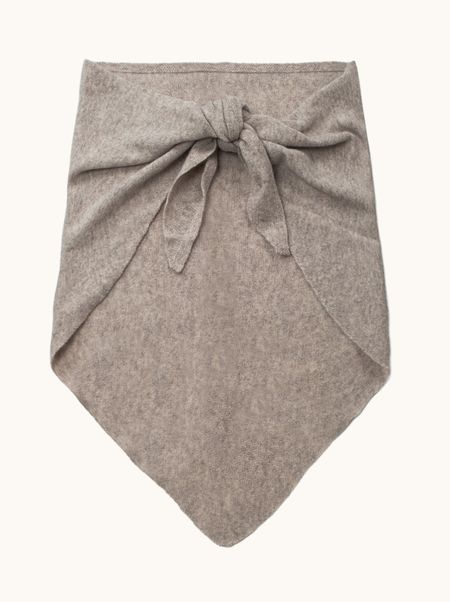 Chusta wełniana beżowa MUSA 130x130x170 cm PREMIUM